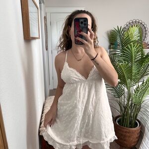 Princess Polly White Lace Mini Dress